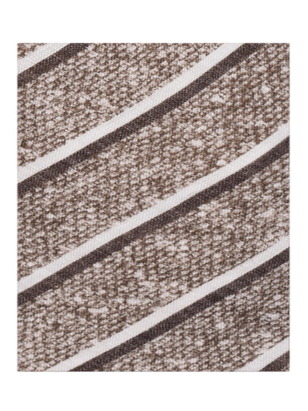 Paolo Albizatti stropdas-100% linnen-HEREN DAS/ STRIK/POCHETTE-Bruin