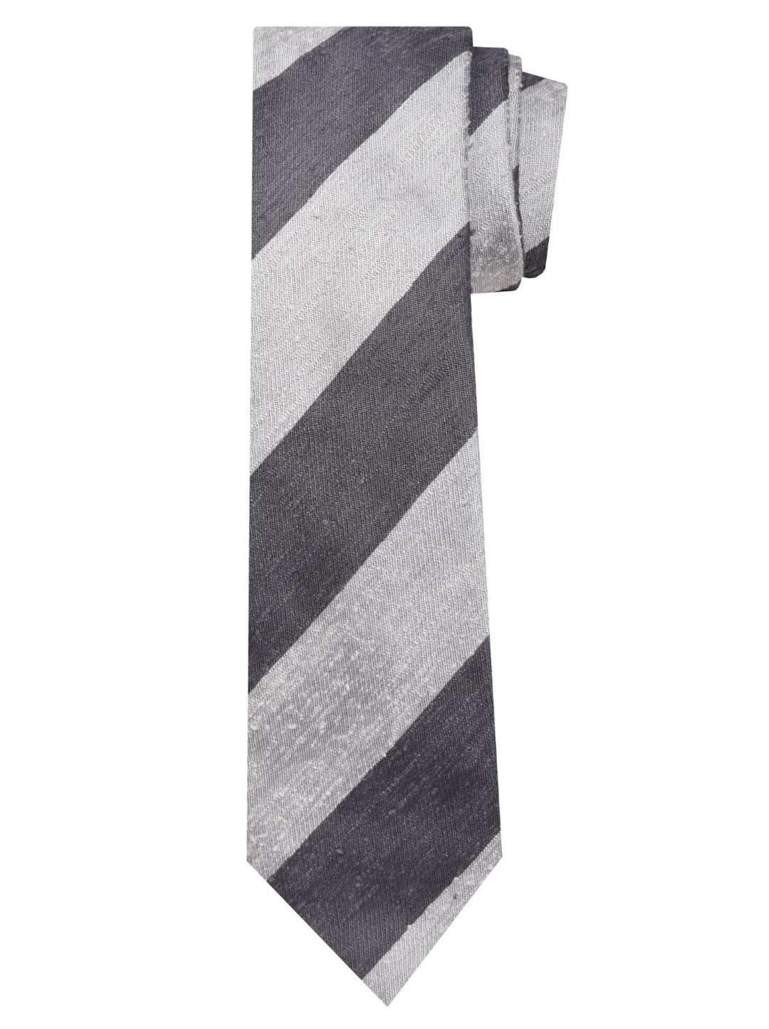 Paolo Albizzati stropdas-100% zijde-HEREN DAS/ STRIK/POCHETTE-Grijs