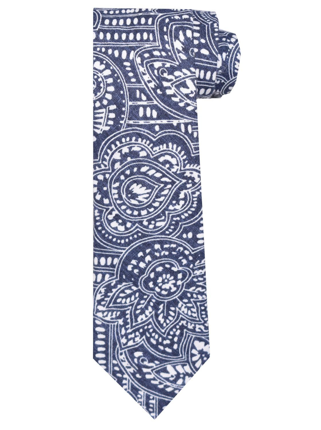 Paolo Albizzati stropdas-linnen-HEREN DAS/ STRIK/POCHETTE-Blauw