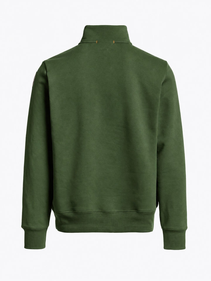 Parajumpers Broad Peak Half Zip – Groen-91% katoen, 9% polyester-HEREN TRUIEN & VESTEN-Groen
