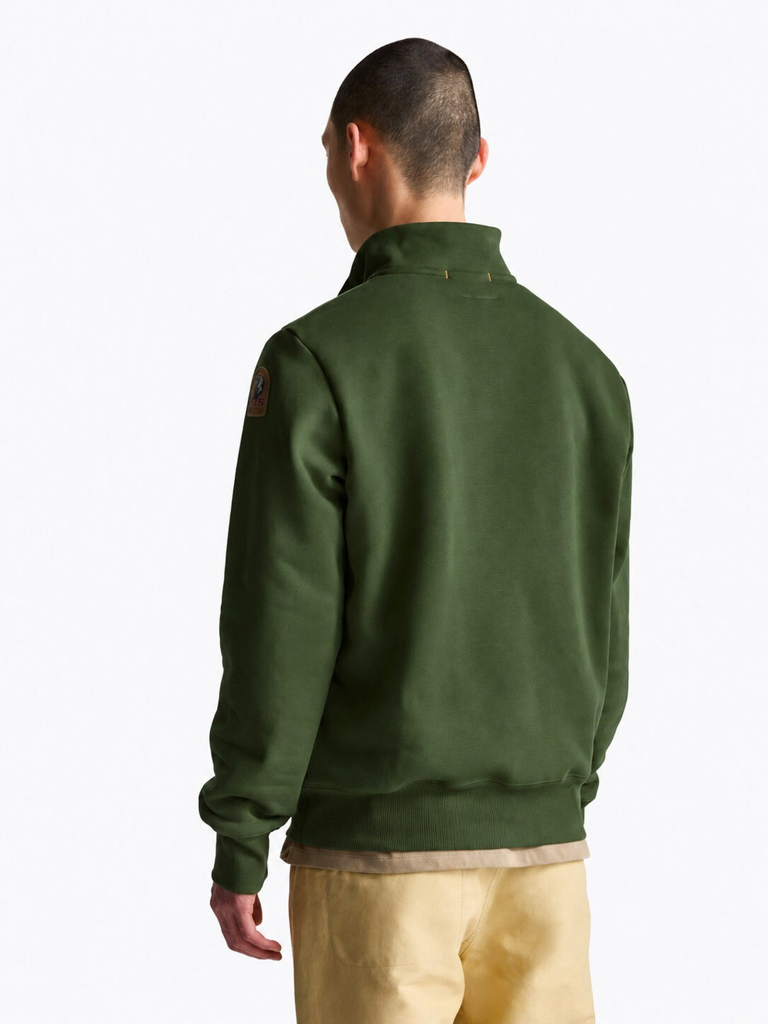 Parajumpers Broad Peak Half Zip – Groen-91% katoen, 9% polyester-HEREN TRUIEN & VESTEN-Groen