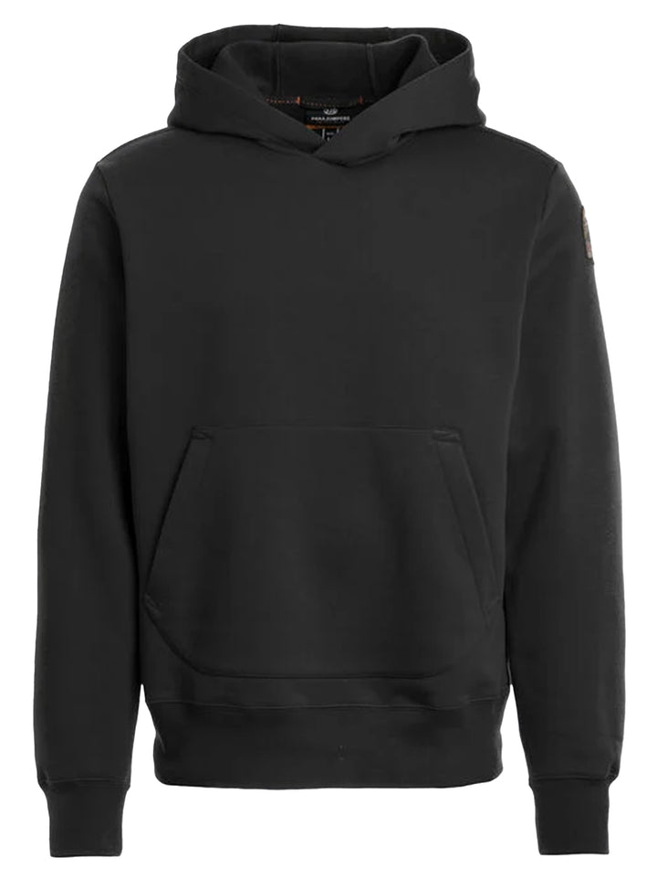 Parajumpers EVEREST fleece met capuchon-BUITENKANT: 89% katoen 11% polyester -HEREN TRUIEN & VESTEN-Zwart