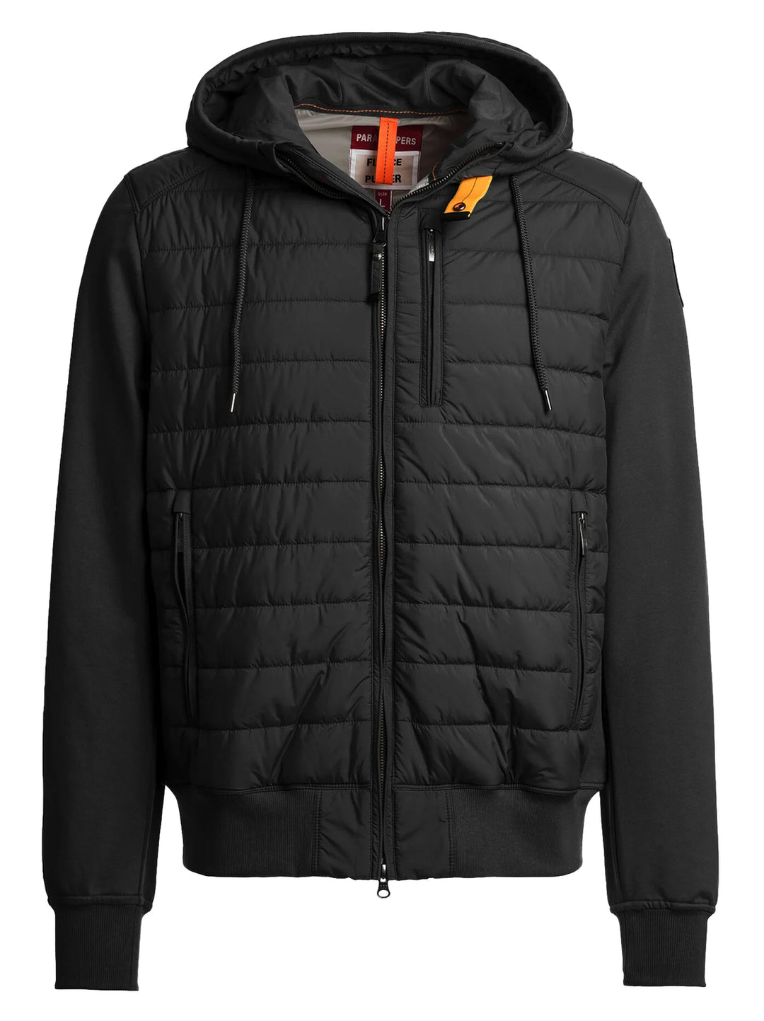 Parajumpers Ivor Hybride Sweatvest – Zwart-100% polyester <br />-HEREN TRUIEN & VESTEN-Zwart