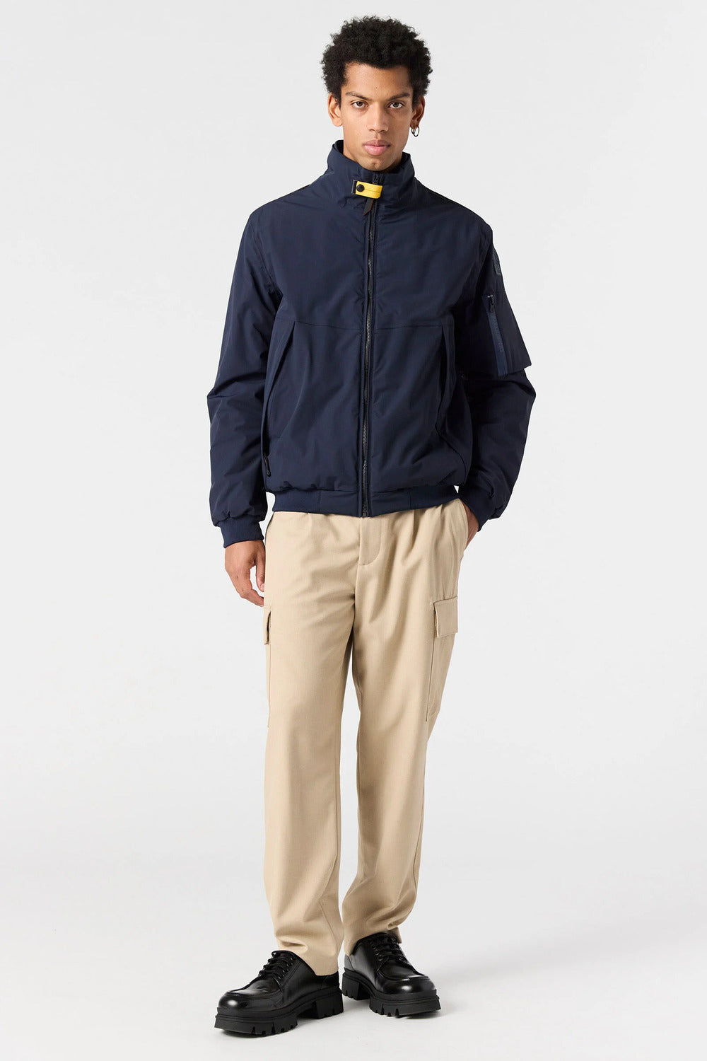 Parajumpers Liad Gewatteerd Bomberjack – Blauw-58% polyamide, 33% polyester, 9% elasthaan-HEREN JASSEN & JACKS-Blauw