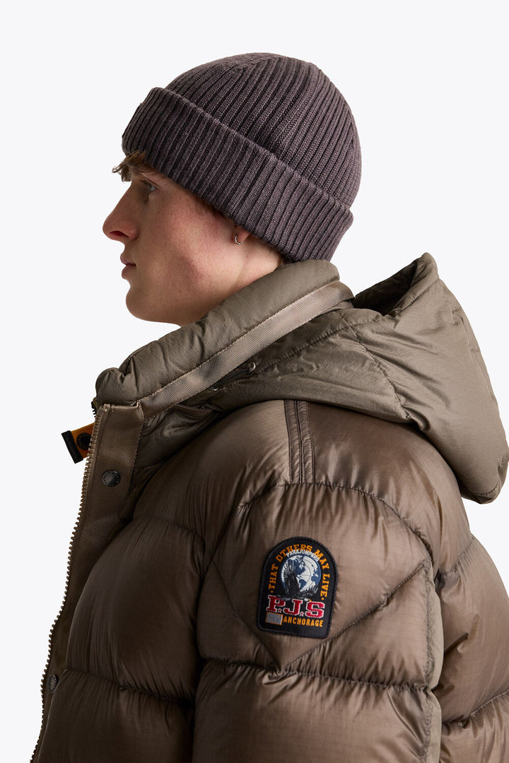 Parajumpers Rib Hat – Bruin-70% wol, 30% polykatoen-HEREN ACCESSOIRES-Bruin