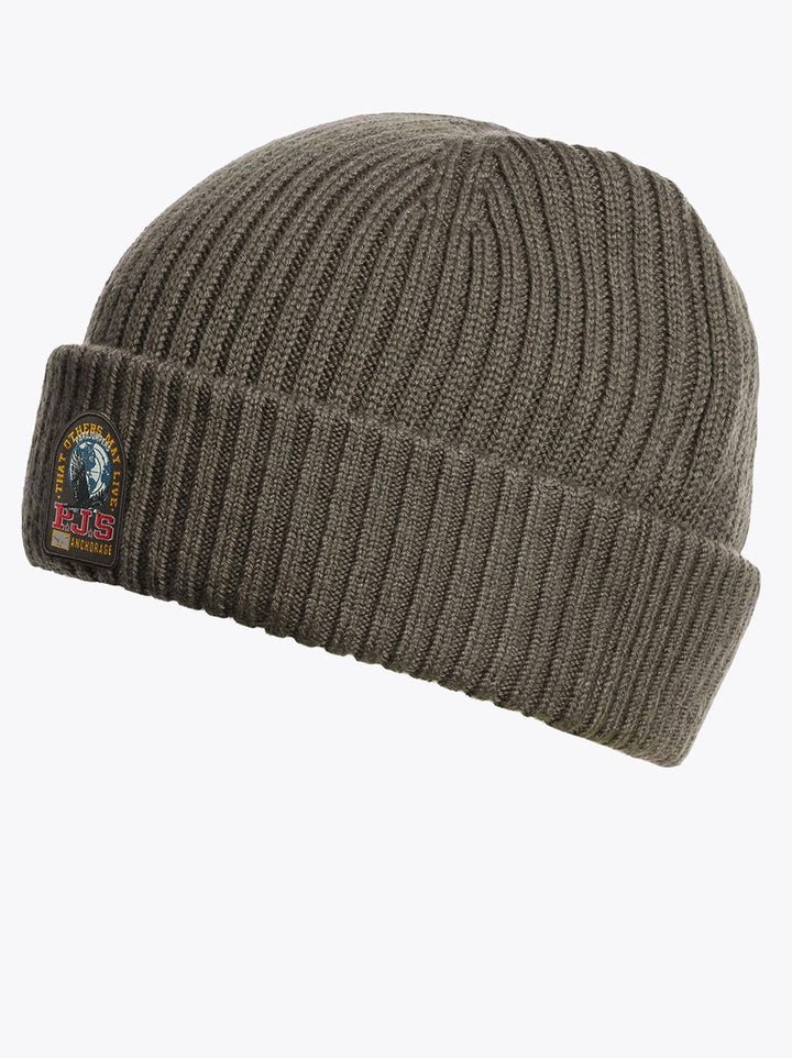 Parajumpers Rib Hat – Groen-70% wol, 30% polykatoen-HEREN ACCESSOIRES-Groen