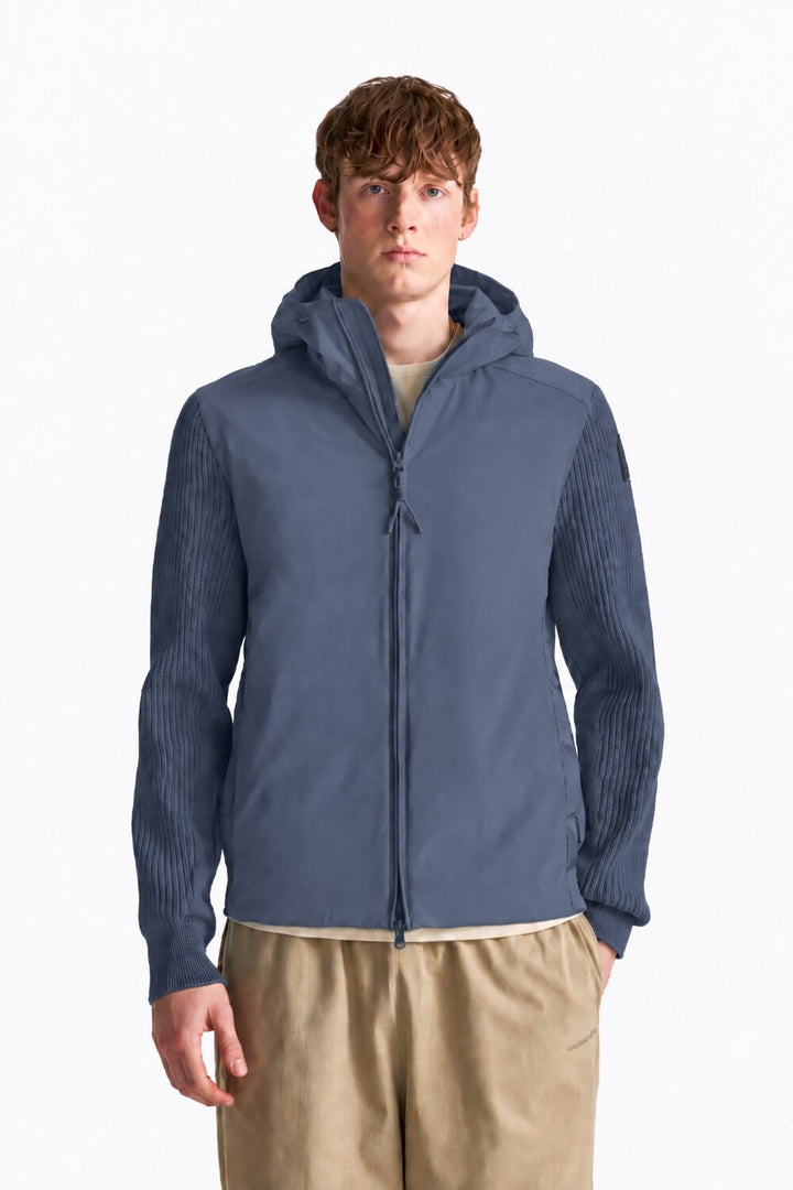 Parajumpers Rocher River Hybrid Jack – Blauw-58% polyamide, 33% polyester, 9% elastaan<br />62% polyester, 38% katoen-HER
