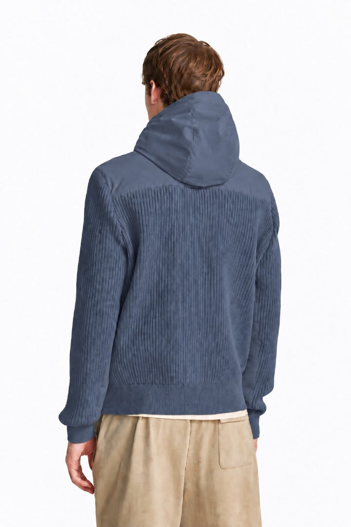 Parajumpers Rocher River Hybrid Jack – Blauw-58% polyamide, 33% polyester, 9% elastaan<br />62% polyester, 38% katoen-HER