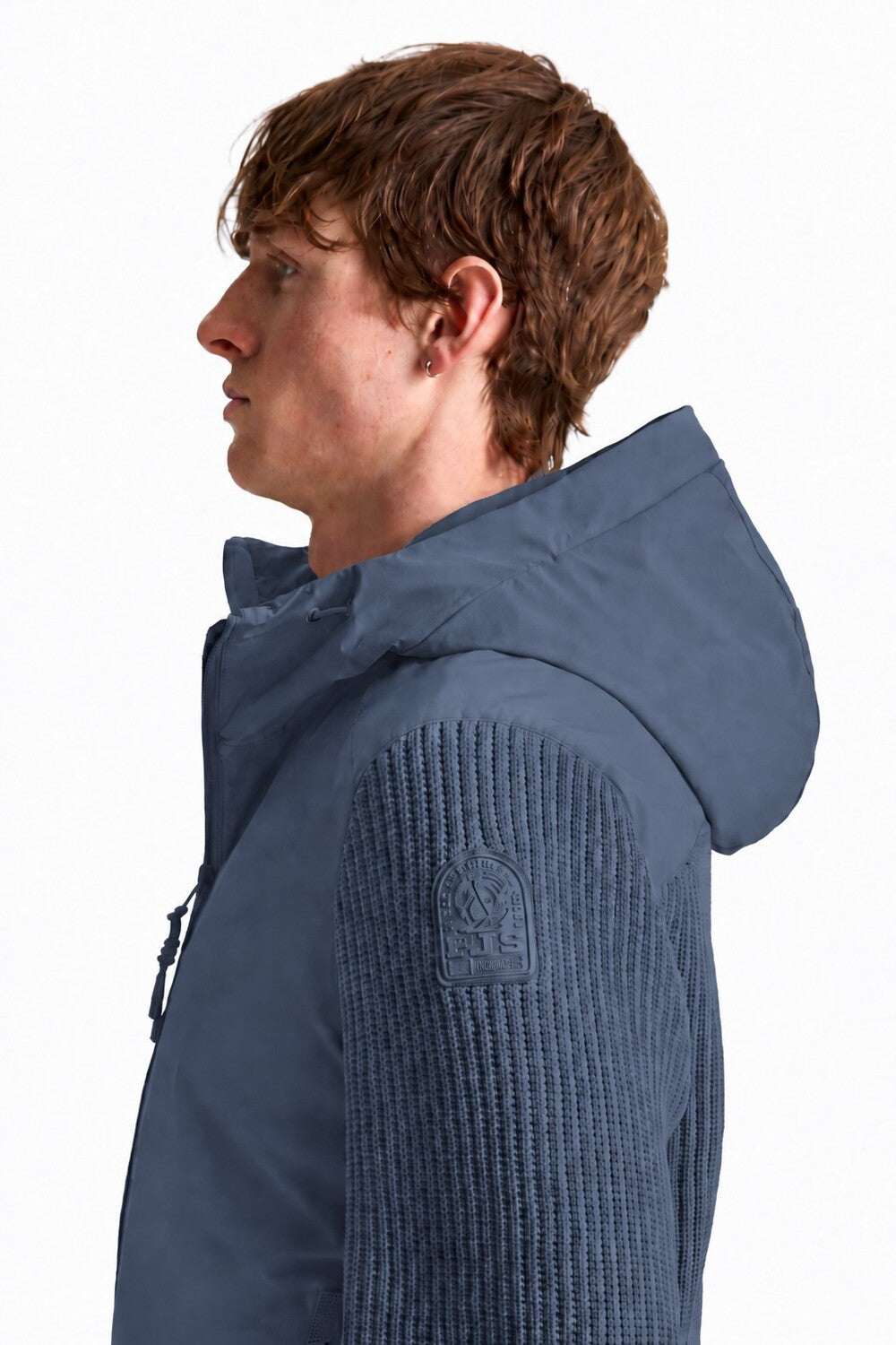 Parajumpers Rocher River Hybrid Jack – Blauw-58% polyamide, 33% polyester, 9% elastaan<br />62% polyester, 38% katoen-HER