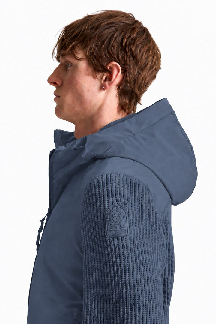 Parajumpers Rocher River Hybrid Jack – Blauw-58% polyamide, 33% polyester, 9% elastaan<br />62% polyester, 38% katoen-HER