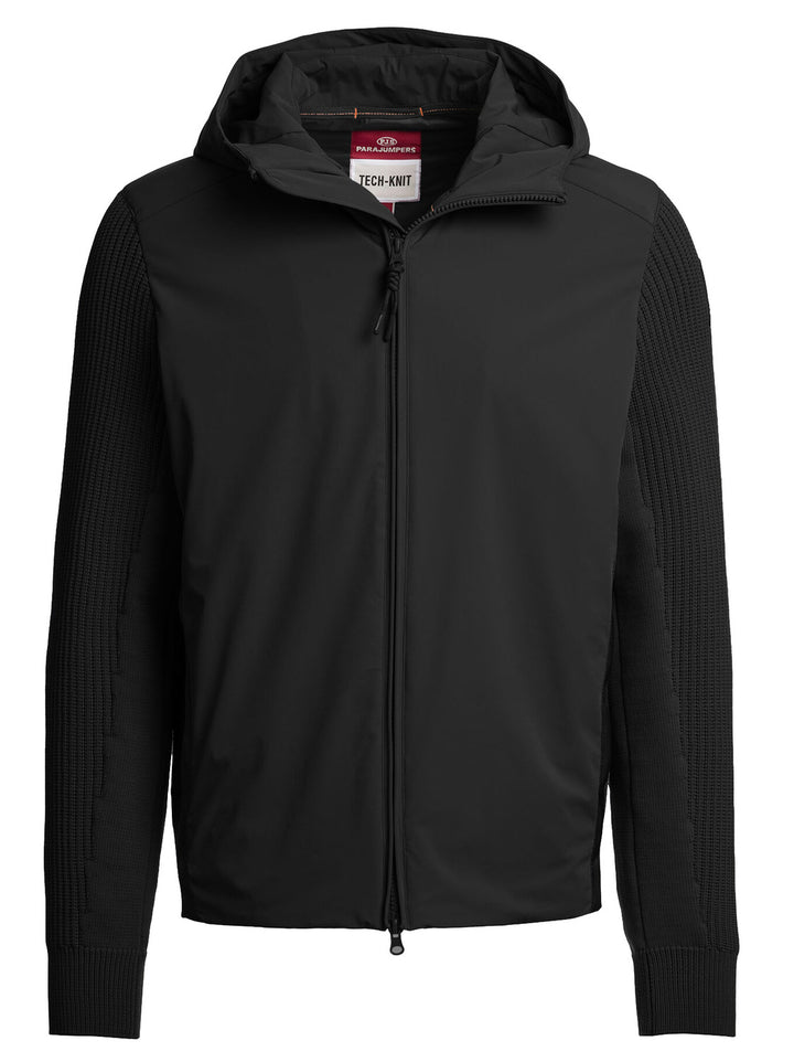 Parajumpers Rocher River Hybrid Jacket – Zwart-58% polyamide, 33% polyester, 9% elastaan<br />62% polyester, 38% katoen-H