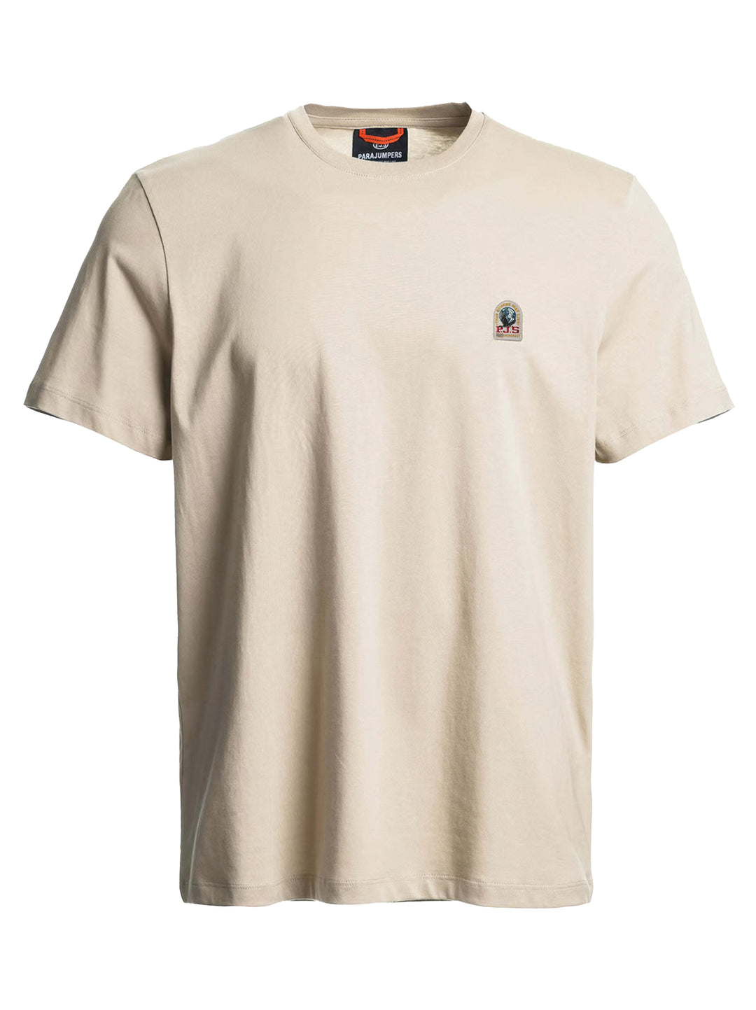 Parajumpers T-Shirt Patch – Beige-100% katoen-HEREN POLO'S & T-SHIRTS-Beige