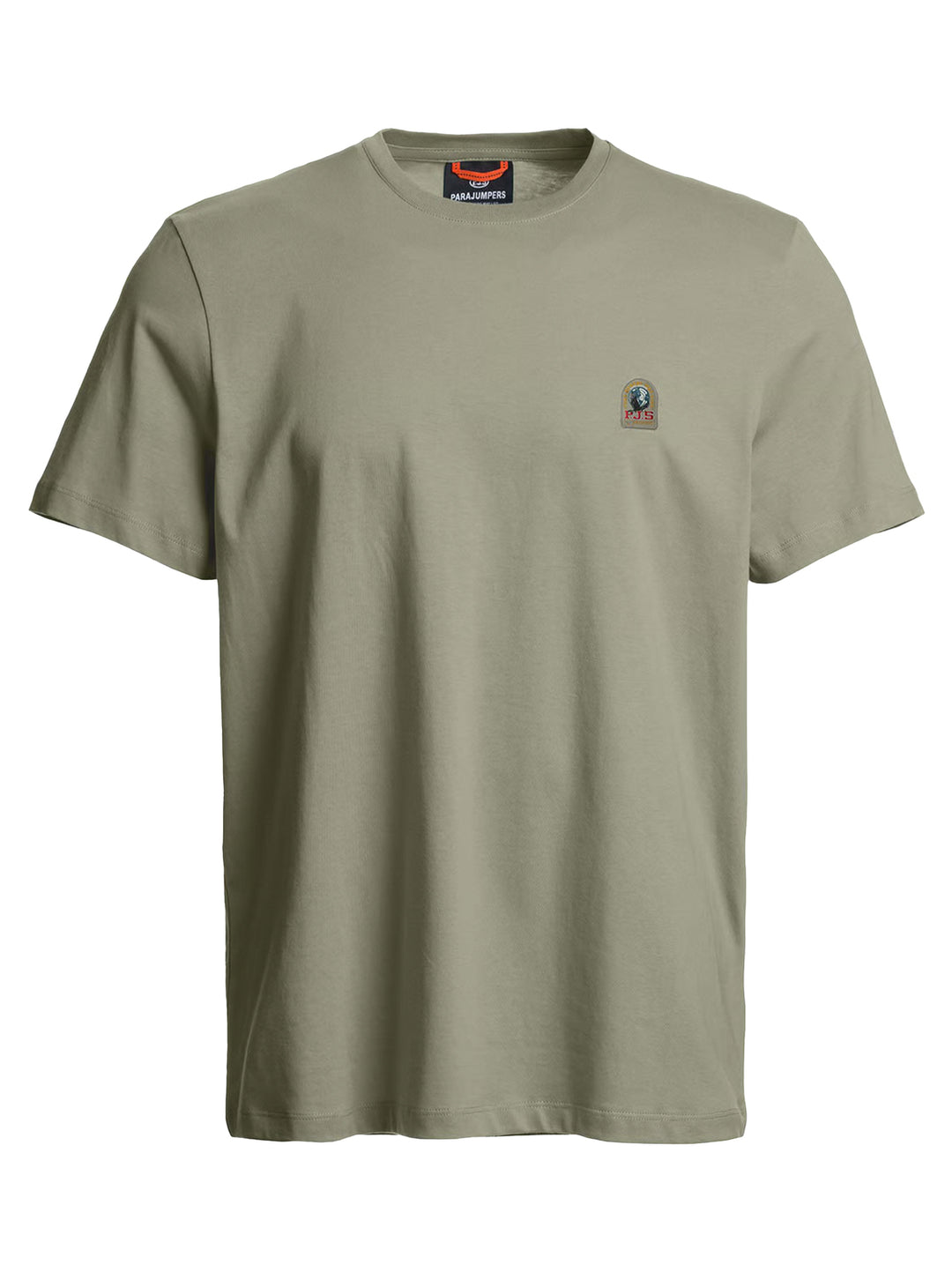 Parajumpers T-Shirt Patch – Groen-100% katoen-HEREN POLO'S & T-SHIRTS-Groen