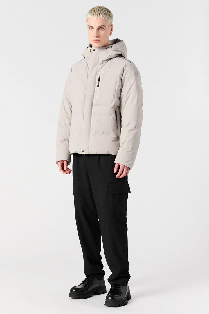Parajumpers Taiga Hooded Jacket – Chateau Grey-58% polyamide, 33% polyester, 9% elasthaan-HEREN JASSEN & JACKS-Grijs