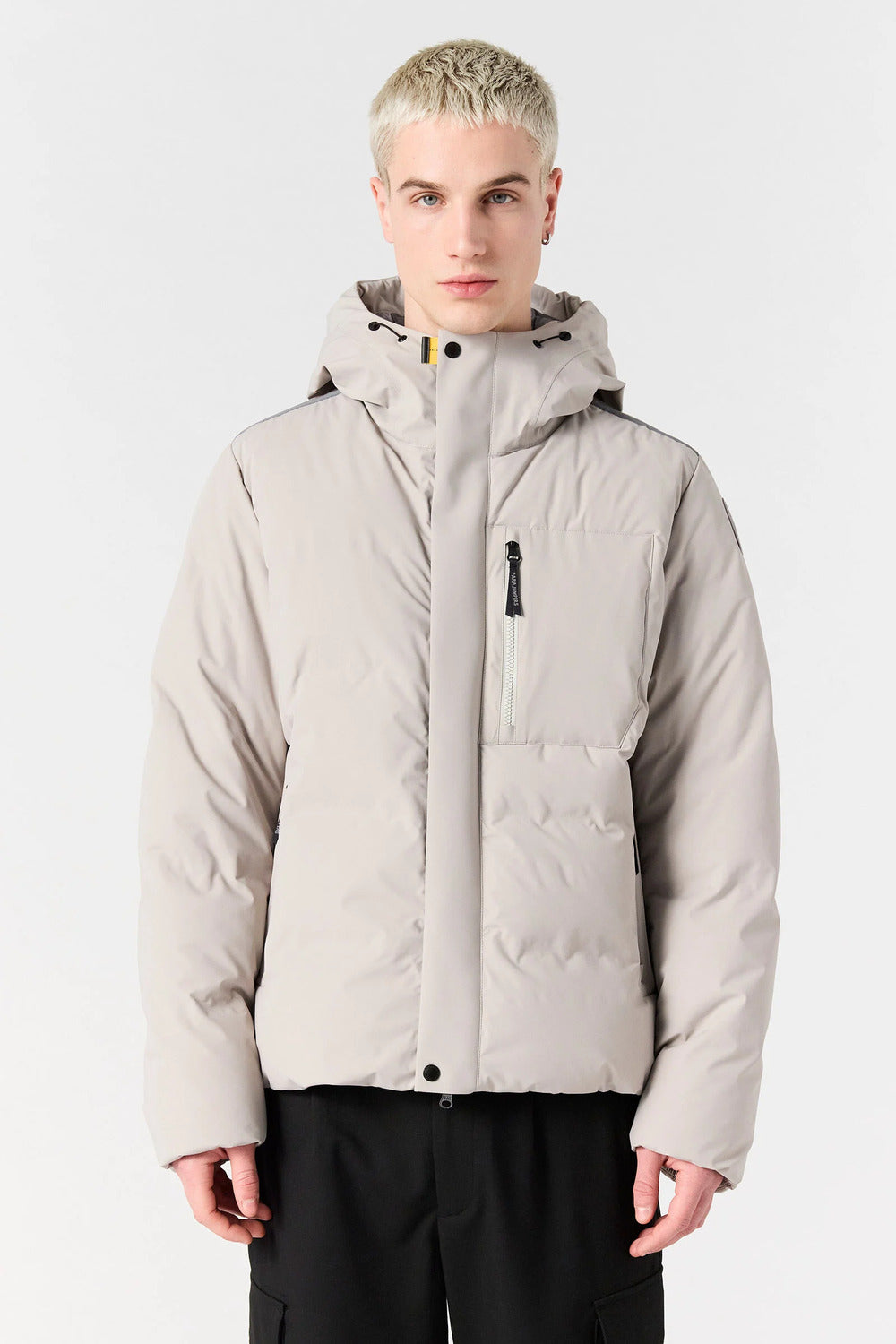 Parajumpers Taiga Hooded Jacket – Chateau Grey-58% polyamide, 33% polyester, 9% elasthaan-HEREN JASSEN & JACKS-Grijs