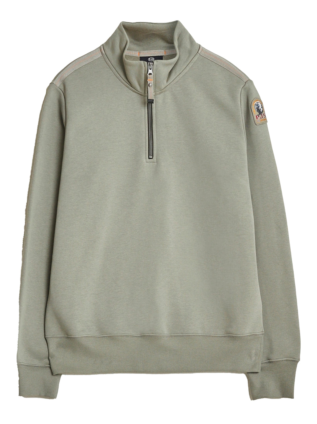 Parajumpers Trui Met Rits – Groen-91% katoen, 9% polyester-HEREN TRUIEN & VESTEN-Groen