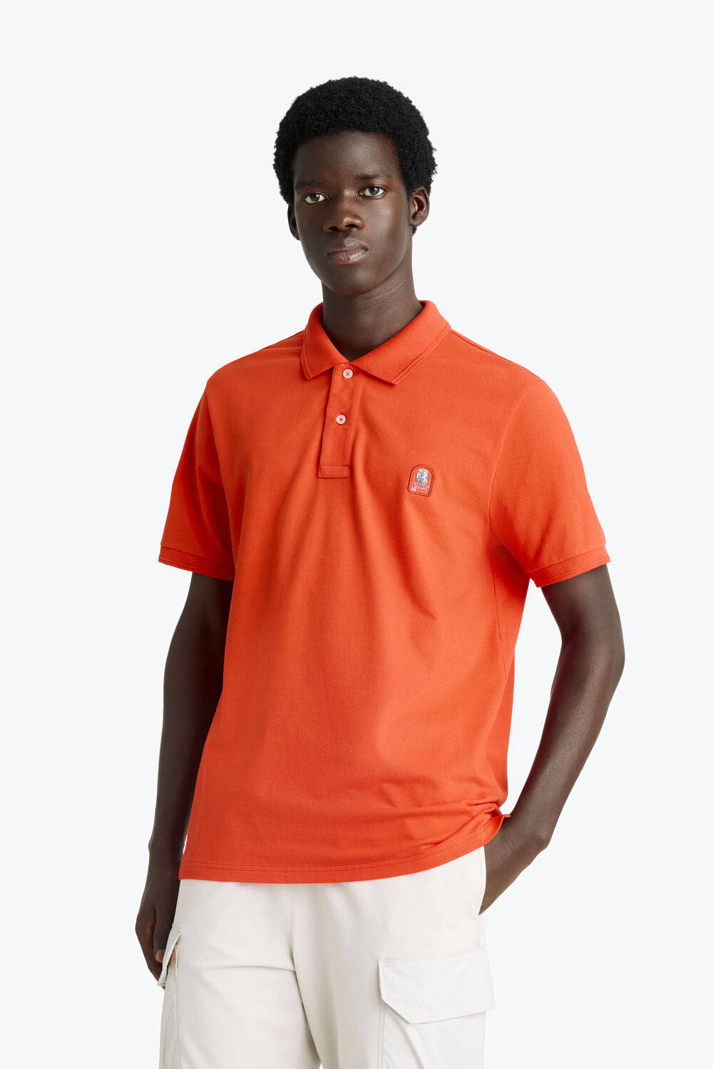 Parajumpers Wellington Polo – Oranje-96% katoen, 4% elastaan-HEREN POLO'S & T-SHIRTS-Oranje