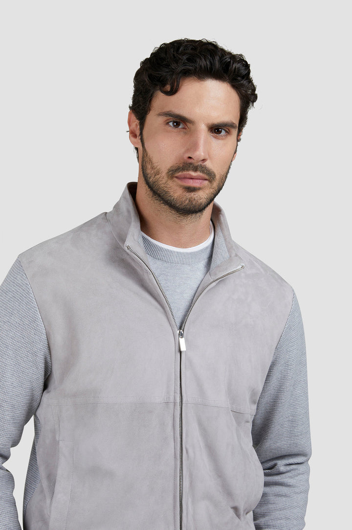 Paul & Shark aqualeather suede -Buitenlaag: 85% Katoen, 15% Kasjmier<br />Voorkant: 100% Geitenleer-HEREN TRUIEN & VESTEN