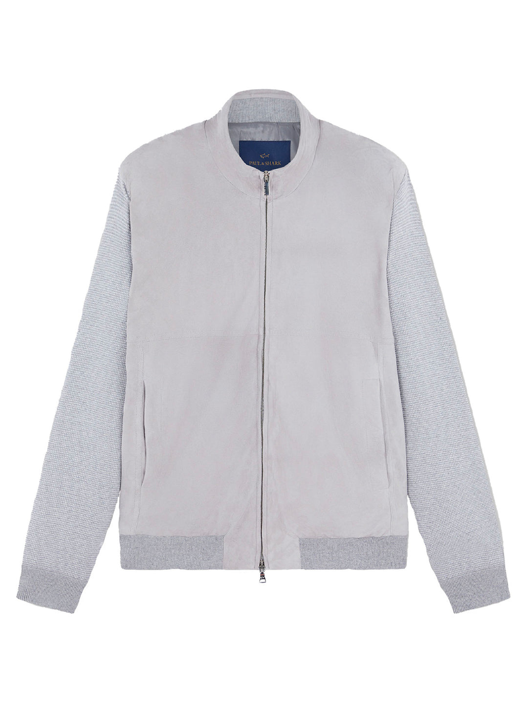 Paul & Shark aqualeather suede -Buitenlaag: 85% Katoen, 15% Kasjmier<br />Voorkant: 100% Geitenleer-HEREN TRUIEN & VESTEN-Grijs