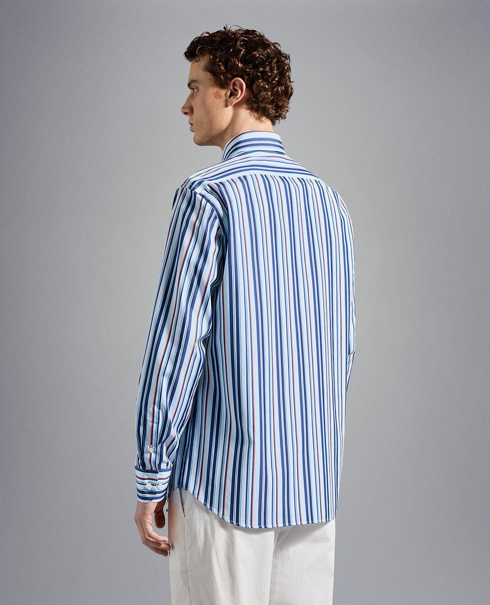 Paul & Shark casual shirt-100% katoen-HEREN SHIRTS-Blauw