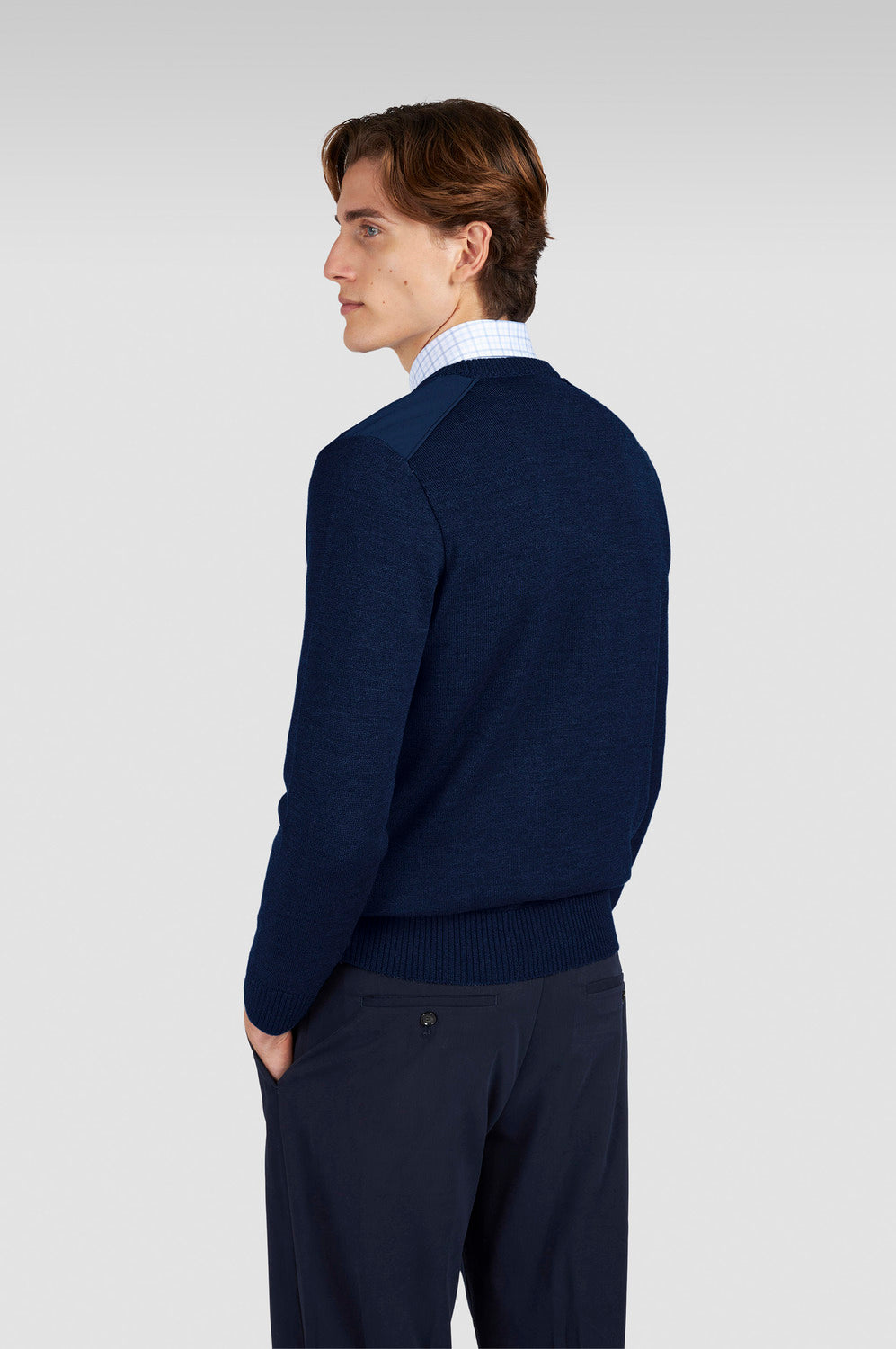 Paul & Shark Cool Touch Trui – Blauw-100% wol-HEREN TRUIEN & VESTEN-Blauw