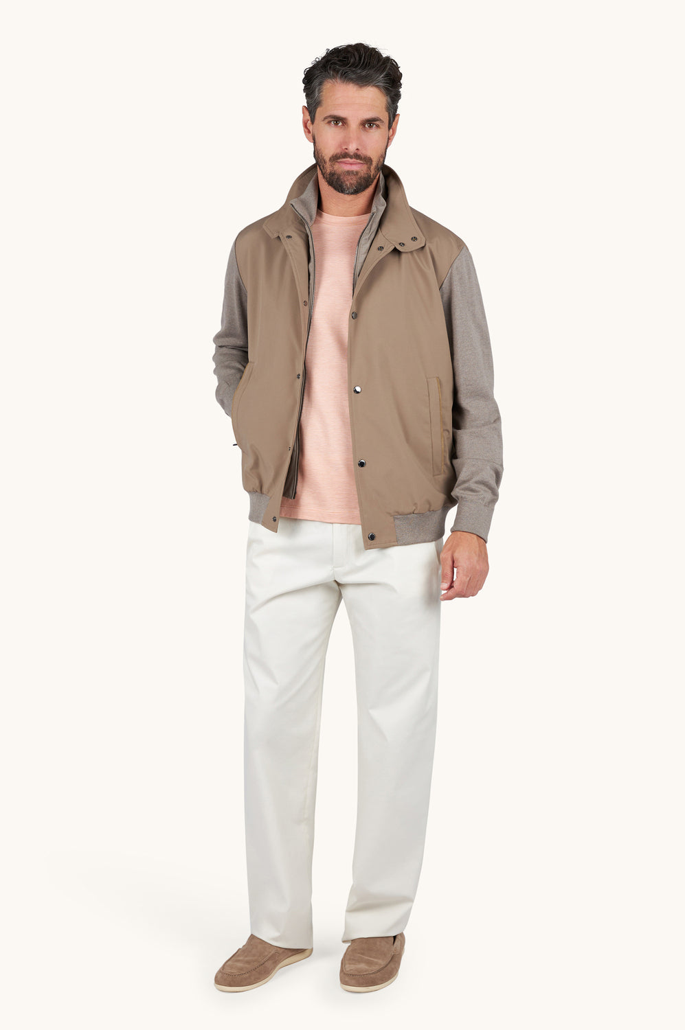 Paul & Shark Hybrid jack met Typhoon® Platinum-Buitenkant: 55% zijde, 45% katoen<br />Binnenkant: 100% polyester-HEREN JA