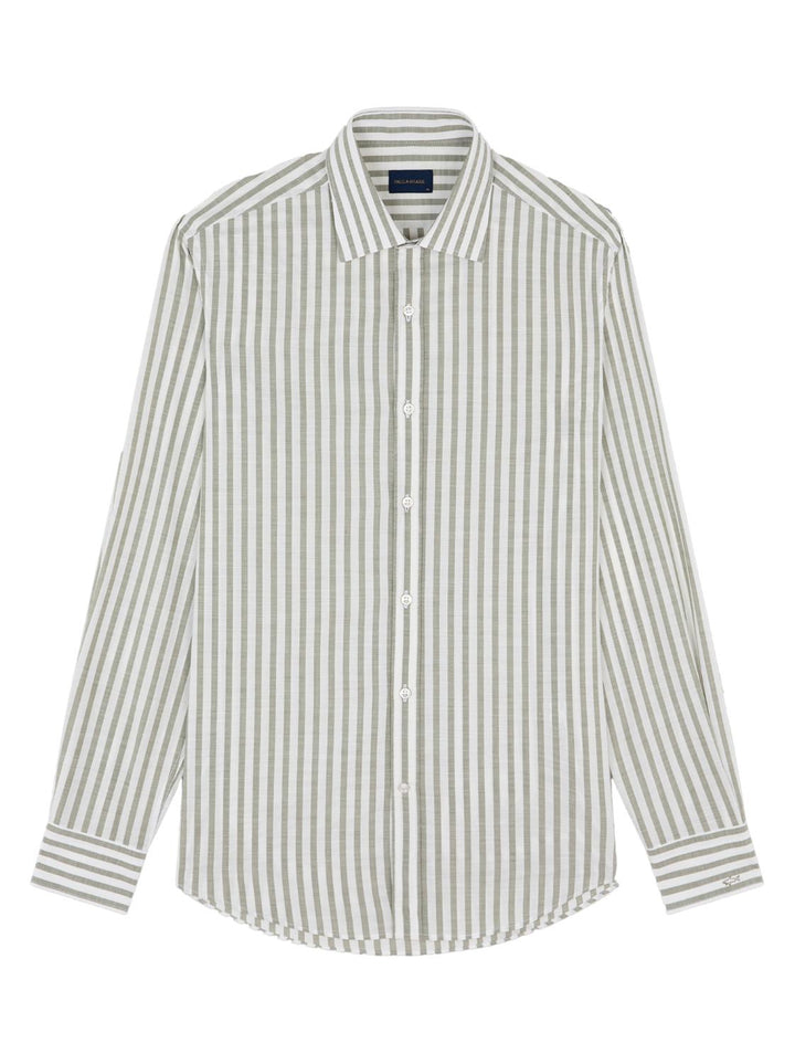 Paul & Shark katoenen overhemd-100% katoen-HEREN SHIRTS-Groen