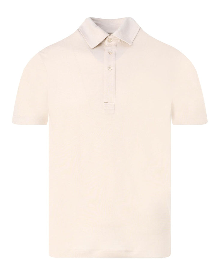 Paul & Shark Lyocell Polo-50% Katoen<br />50% Lyocell-HEREN POLO'S & T-SHIRTS-Beige