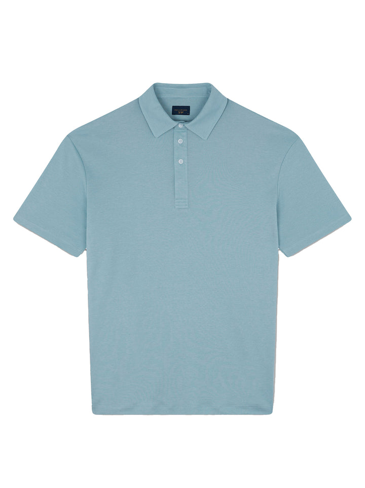 Paul & Shark lyocell polo-50% Katoen<br />50% Lyocell-HEREN POLO'S & T-SHIRTS-Groen
