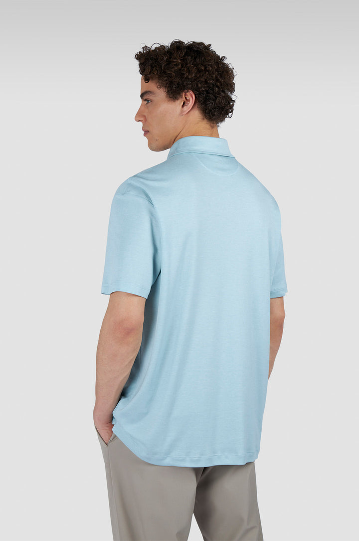 Paul & Shark lyocell polo-50% Katoen<br />50% Lyocell-HEREN POLO'S & T-SHIRTS-Groen