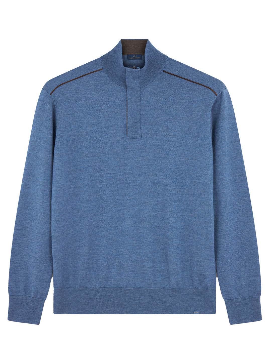 Paul & Shark Merino Extrafine Half-Zip Trui-100% wol-HEREN TRUIEN & VESTEN-Blauw