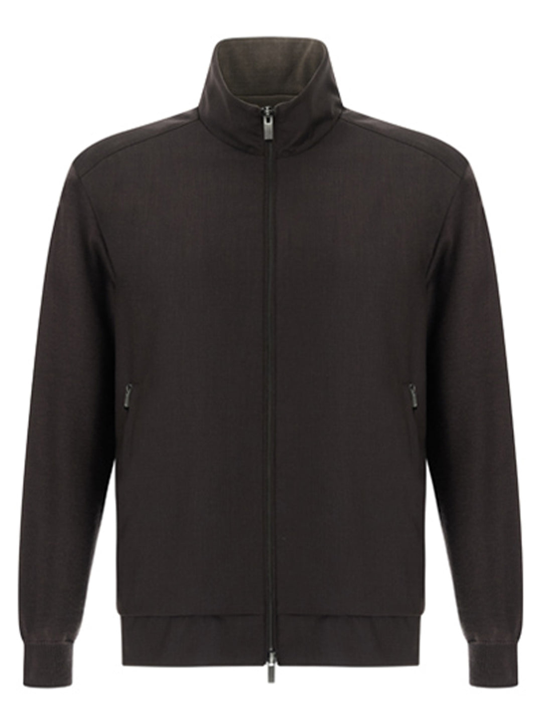 Paul & Shark Merino Extrafine Hybrid Jack-100% wol<br />Voering: 55% polyester, 45% viscose-HEREN JASSEN & JACKS-Bruin