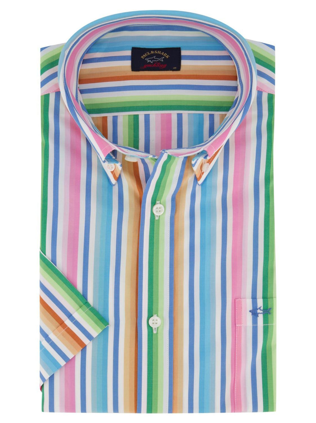 Paul & Shark overhemd-100% katoen-HEREN SHIRTS-Blauw