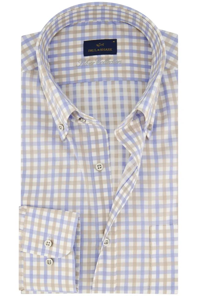 Paul & Shark overhemd-100% katoen-HEREN SHIRTS-Blauw