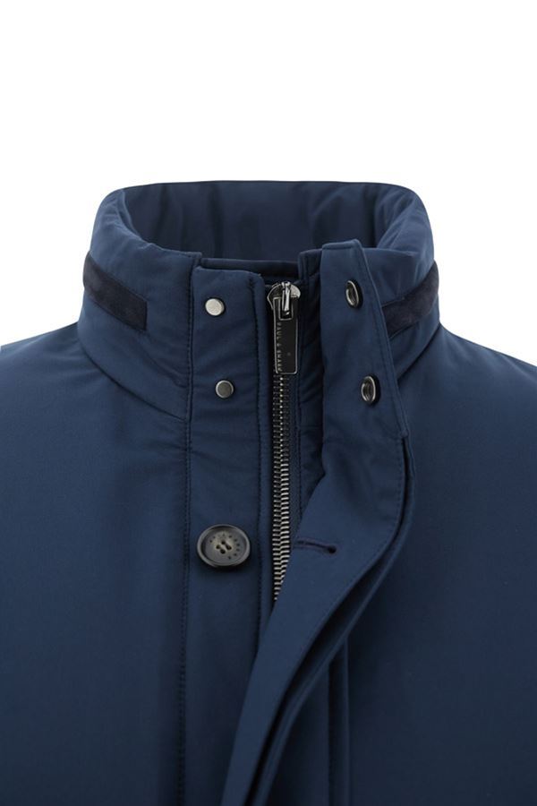 Paul & Shark Parka – Blauw-51% polyester, 49% acetate-HEREN JASSEN & JACKS-Blauw