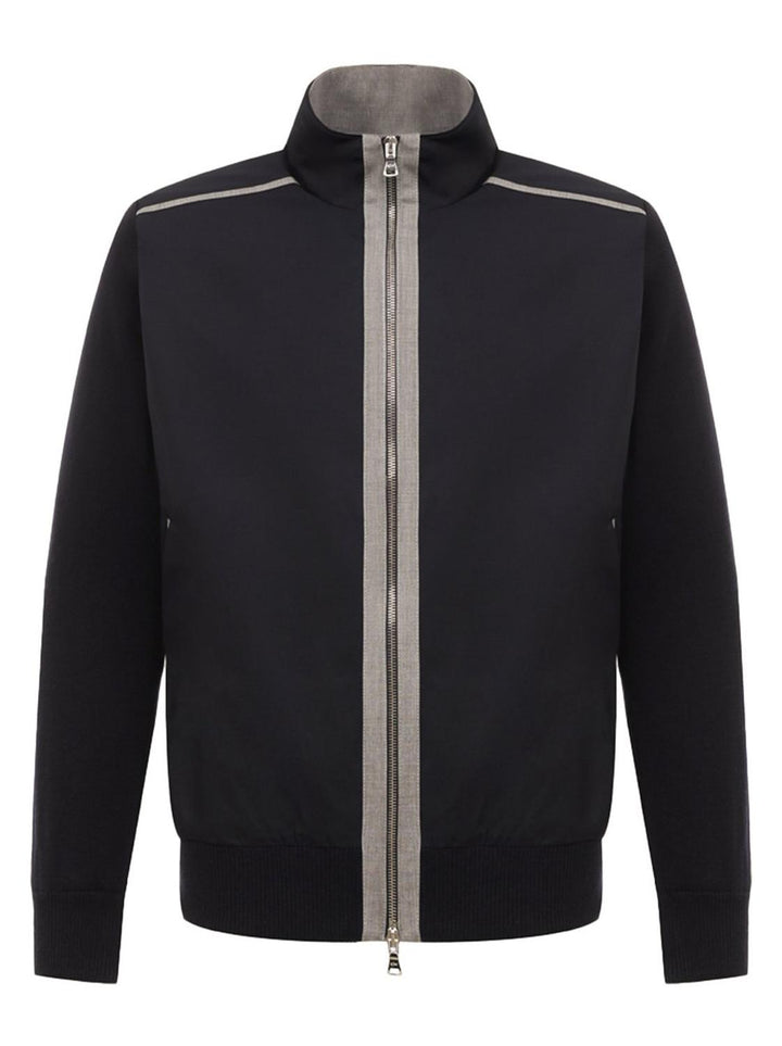 Paul & Shark Pima Cotton vest – Blauw-100% katoen-HEREN JASSEN & JACKS-Blauw