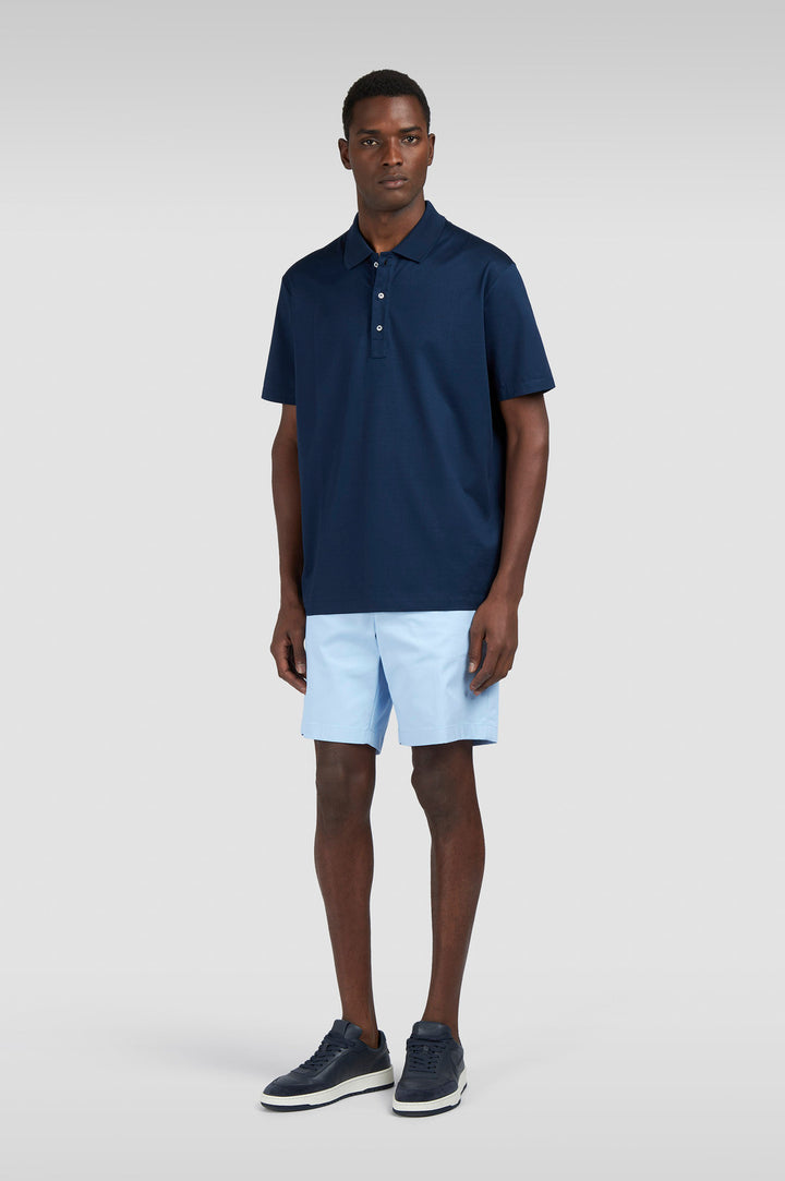 Paul & Shark Polo – Blauw-100% katoen-HEREN POLO'S & T-SHIRTS-Blauw