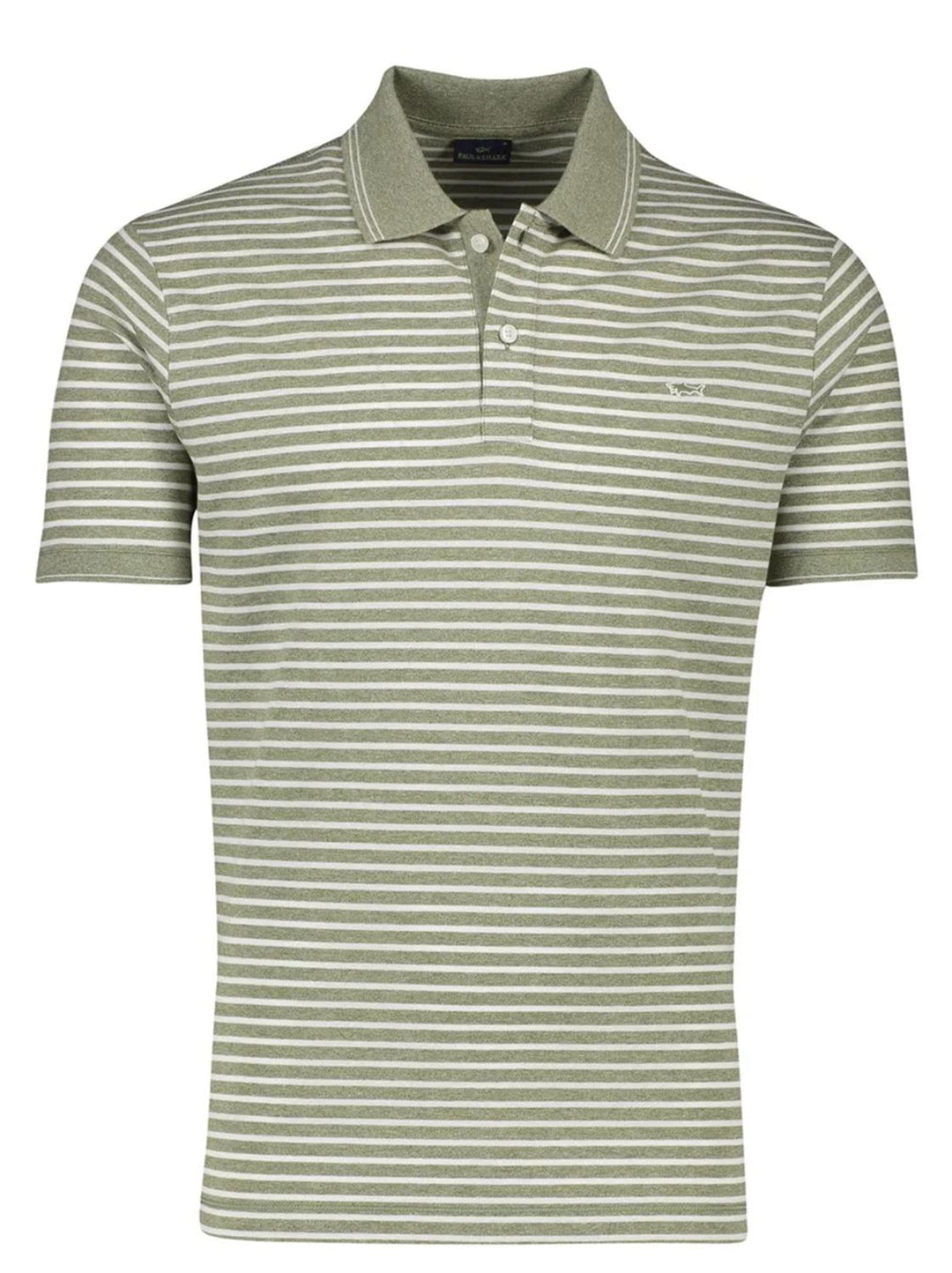 Paul & Shark polo  gestreept-100% katoen-HEREN POLO'S & T-SHIRTS-Groen