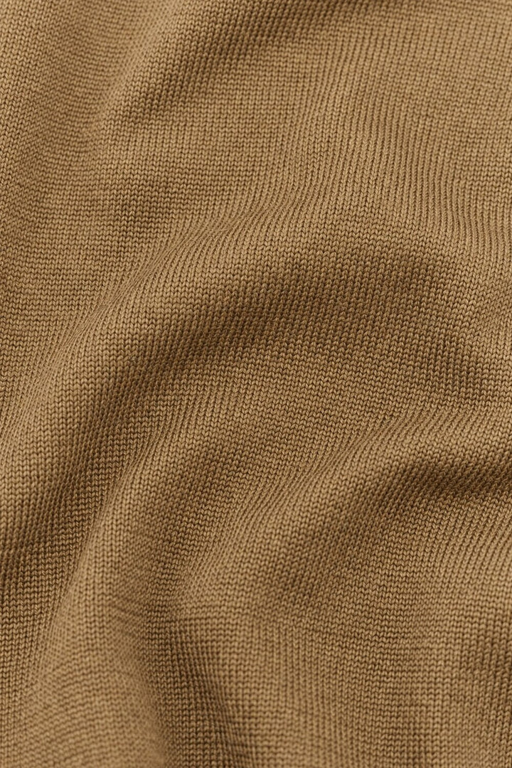 Paul & Shark Quarter Zip Trui – Beige-50% wol, 50% lyocell-HEREN TRUIEN & VESTEN-Beige