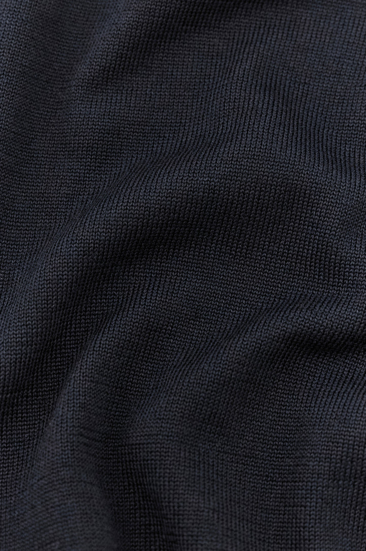 Paul & Shark Quarter Zip Trui – Blauw-50% wol, 50% lyocell-HEREN TRUIEN & VESTEN-Blauw