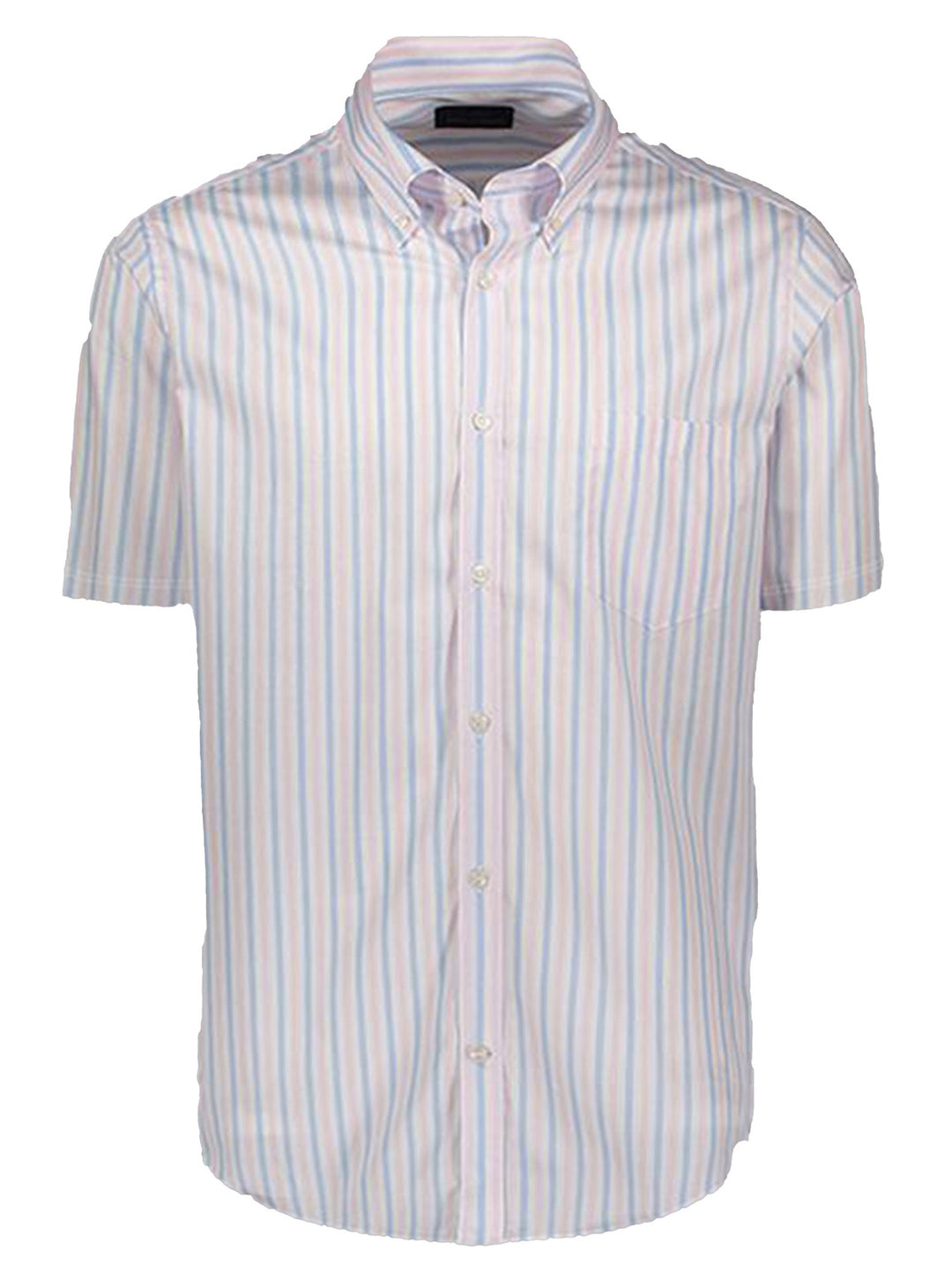 Paul & Shark Regular Fit Korte Mouw Shirt – Roze-100% katoen-HEREN SHIRTS-Roze