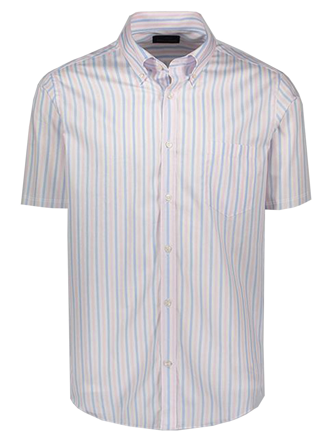 Paul & Shark Regular Fit Korte Mouw Shirt – Roze-100% katoen-HEREN SHIRTS-Roze