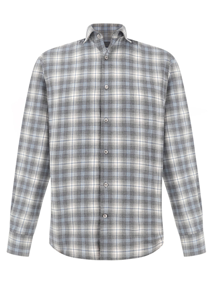 Paul & Shark Ruit Overhemd – Grijs-100% katoen-HEREN SHIRTS-Grijs