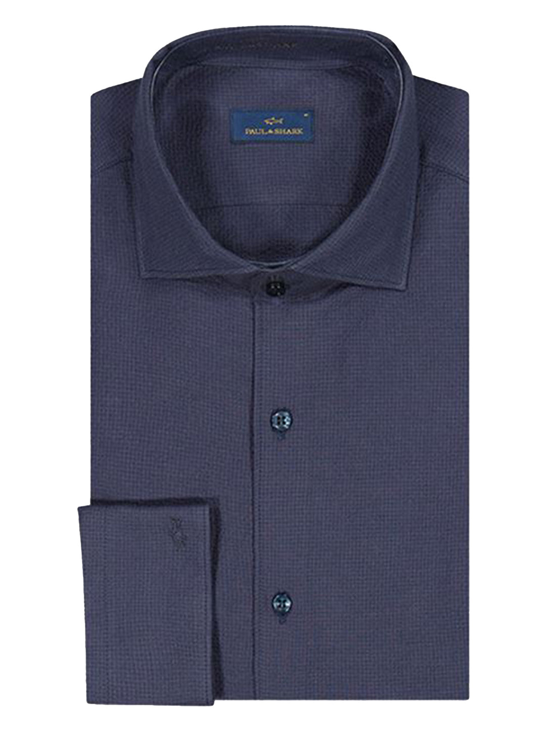 Paul & Shark Seersucker Shirt -98% katoen, 2% elastaan-HEREN SHIRTS-Blauw