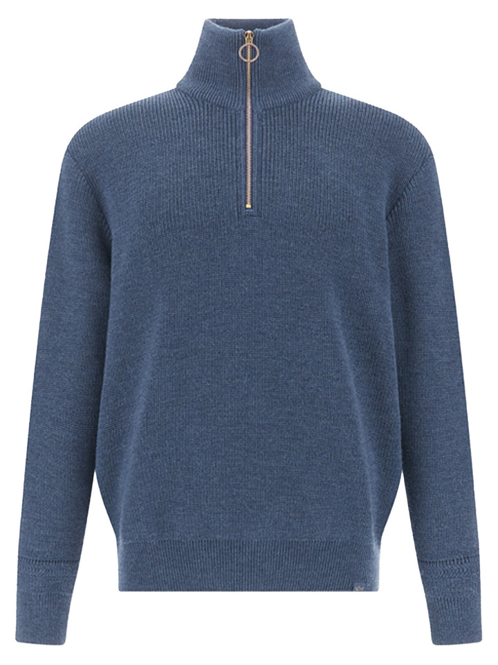 Paul & Shark Shark Tag Tech Wool Half Zip Trui-50% wol, 50% acryl-HEREN TRUIEN & VESTEN-Blauw