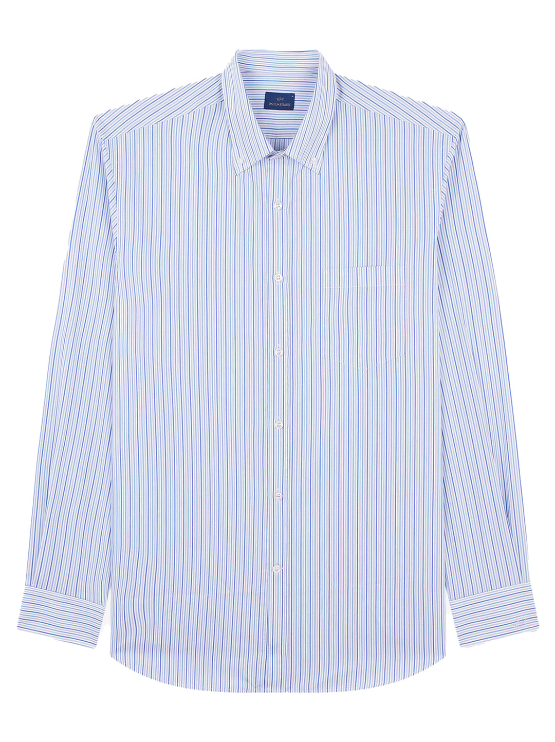 Paul & Shark Shirt – Blauw-100% katoen-HEREN SHIRTS-Blauw