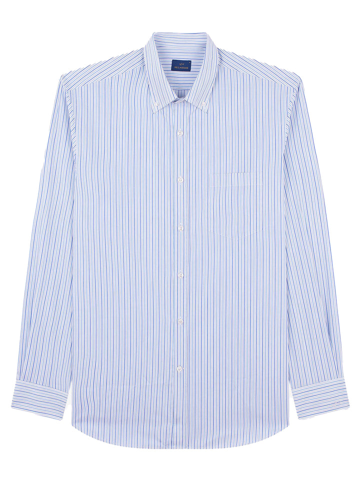 Paul & Shark Shirt – Blauw-100% katoen-HEREN SHIRTS-Blauw