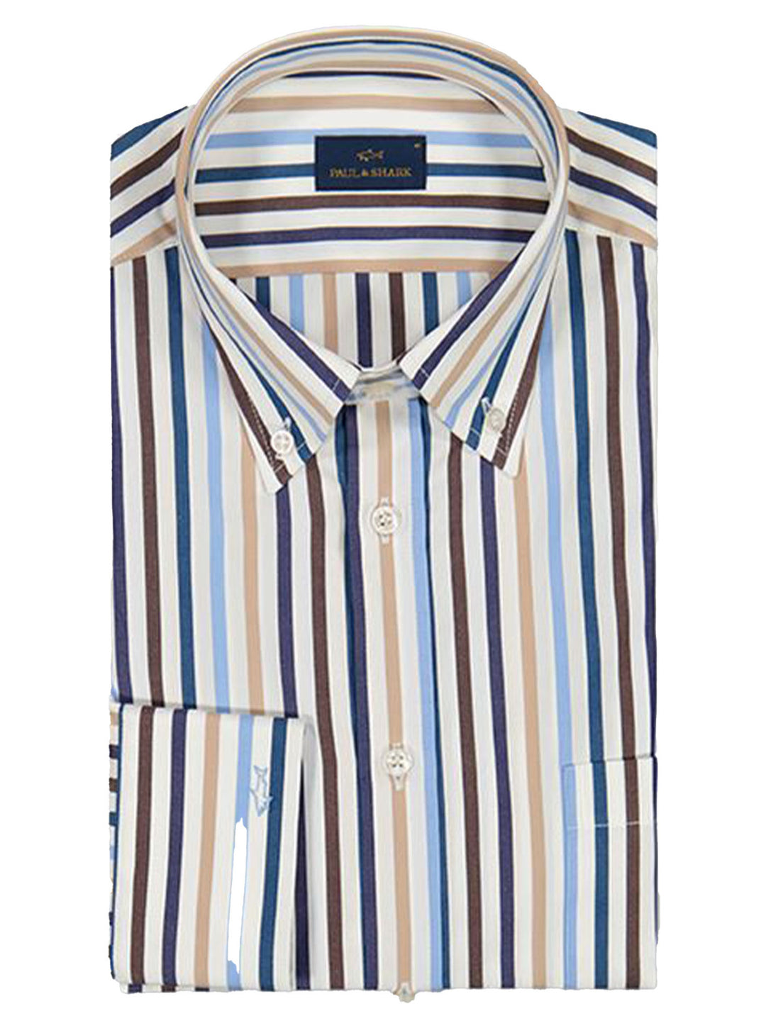 Paul & Shark shirt-HEREN SHIRTS-Wit