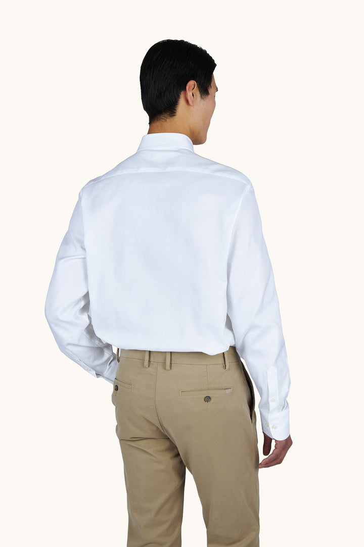 Paul & Shark Soffio shirt met patroon – Wit-100% katoen-HEREN SHIRTS-Wit
