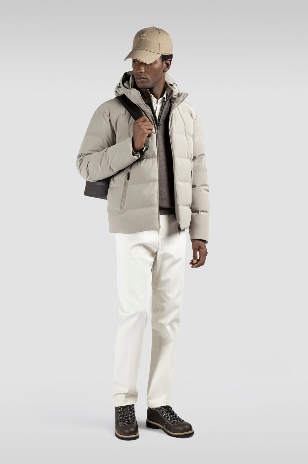 Paul & Shark Soft Cool Touch Trui Rits – Bruin-100% wol -HEREN TRUIEN & VESTEN-Bruin